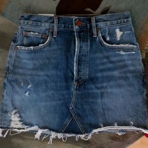 AGOLDE Denim Mini Skirt